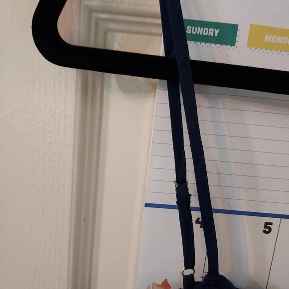 NWT J. Crew Navy Blue Crochet Lace Slip Dress in Size 16 - Picture 5 of 14